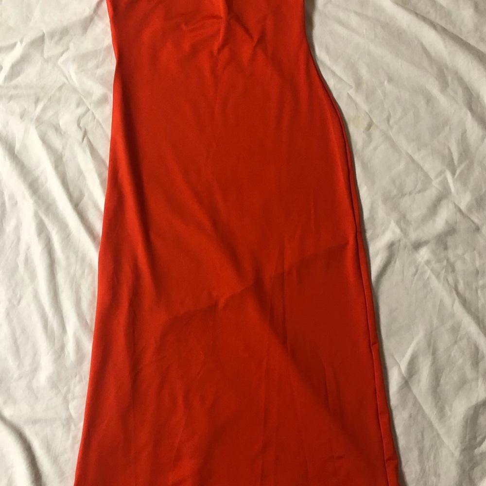 Fashion Nova Vibrant ORANGE Maxi Dress